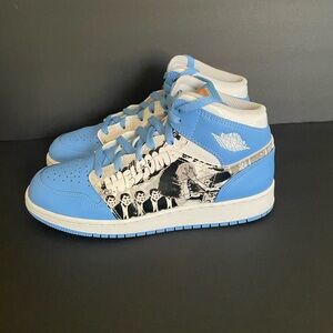 Jordan Sky Blue and White Sneakers